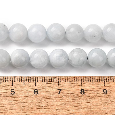 Natural Aquamarine Beads Strands G-R446-8mm-04-01-1
