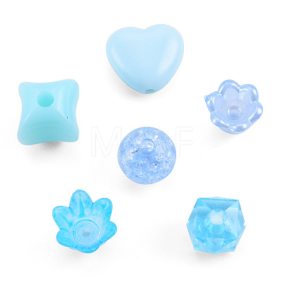 Opaque & Transparent Acrylic Beads MACR-T045-01E-1