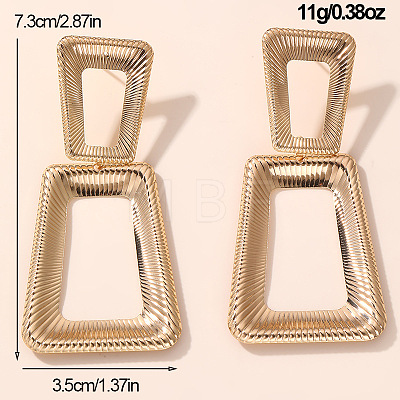 Iron Dangle Stud Earrings for Women WGA52C2-05-1