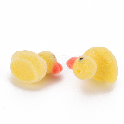 Flocky Plastic Beads X-KY-Q056-011-1