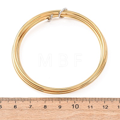 304 Stainless Steel Multi-strand Bangles BJEW-K271-02G-1