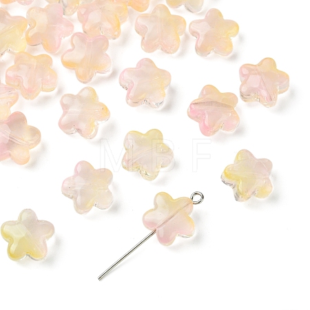 30Pcs Baking Paint Glass Beads GLAA-FS0001-99H-1