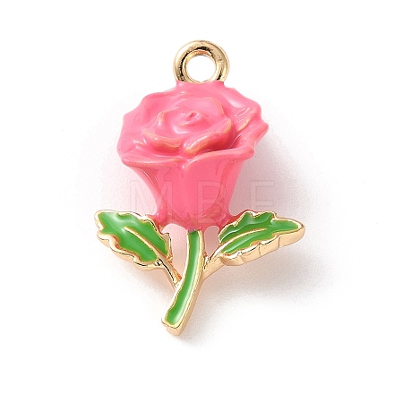 Alloy Enamel Pendants AL-CBA02ED-05G-B-1