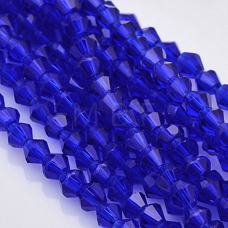 Faceted Bicone Glass Beads Strands LS-EGLA-P017-4mm-08-1
