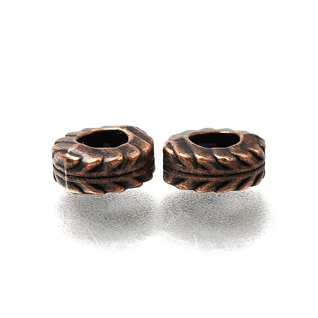 Tibetan Style Alloy European Beads AL-CBA3B63-17R-1