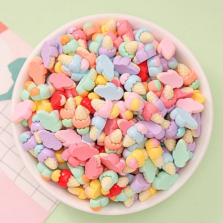 Opaque Resin Decoden Cabochons CRES-F030-01K-1