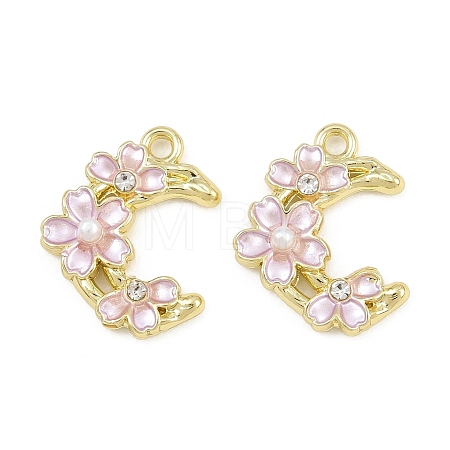 Alloy with Enamel Pendants RB-CBA1FD3-11G-02-1