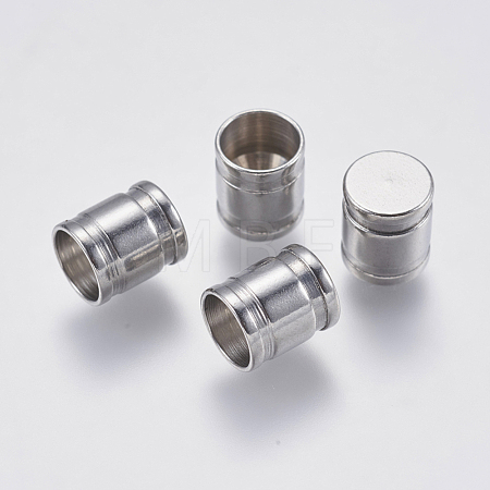Tarnish Resistant 304 Stainless Steel Cord End Caps STAS-F139-060P-6mm-1