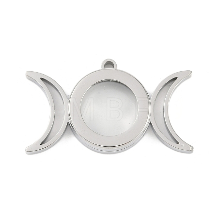 304 Stainless Stee Locket Pendants STAS-S132-14P-01-1