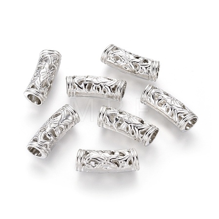 Alloy Tube Beads PALLOY-F133-17P-1