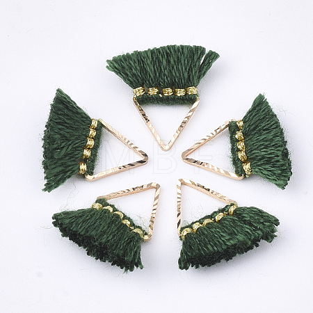 Polycotton(Polyester Cotton) Tassel Charms Decorations FIND-S302-10H-1
