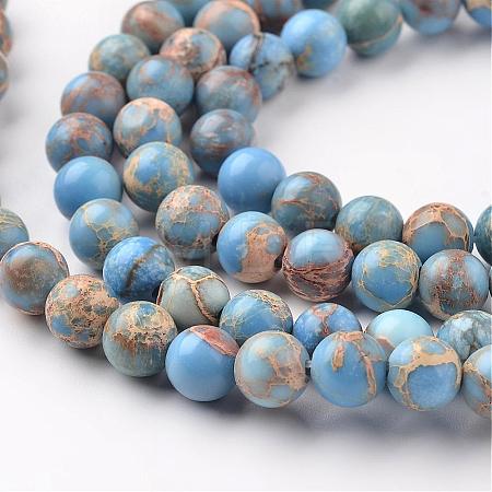 Natural Imperial Jasper Beads Strands G-I122-4mm-13-1