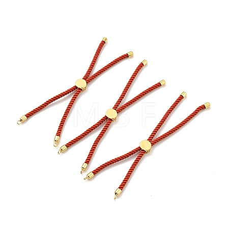 Half Finished Twisted Milan Rope Slider Bracelets FIND-G032-01G-23-1