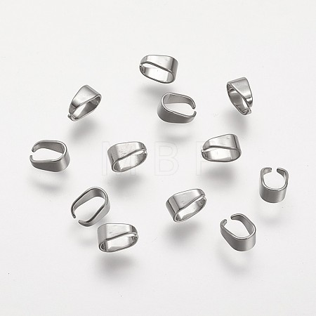 Tarnish Resistant 304 Stainless Steel Snap on Bails STAS-P104-03P-1