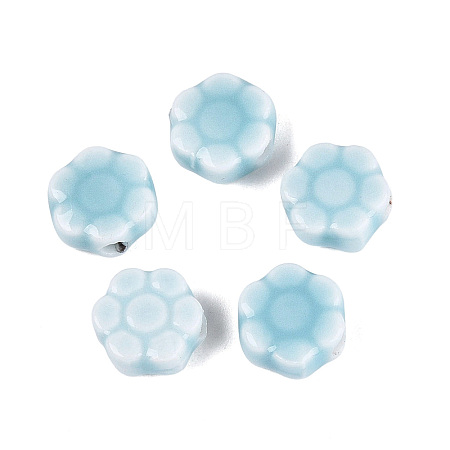 Vintage Handmade Porcelain Beads PORC-N013-25-19-1