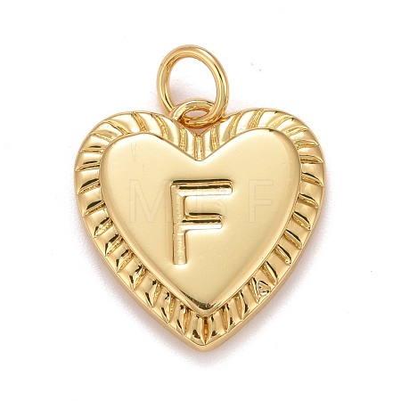Rack Plating Real 18K Gold Plated Brass Pendants KK-E260-01G-F-1