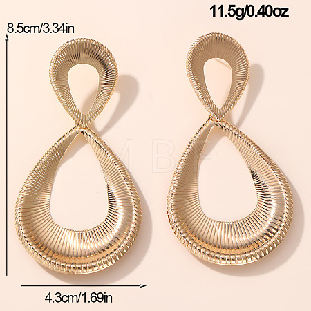 Iron Dangle Stud Earrings for Women WGA52C2-03-1