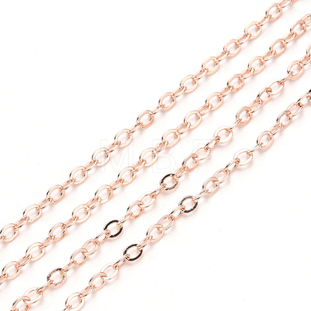 3.28 Feet Brass Cable Chains X-CHC-T008-06B-RG-1