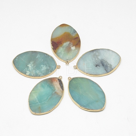 Natural Amazonite Big Pendants G-Q494-69F-1
