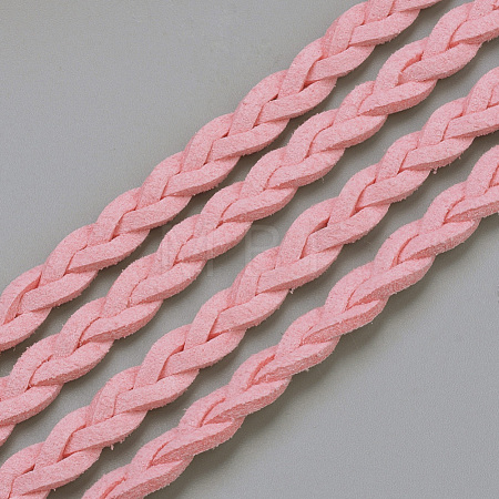 Braided Faux Suede Cord LW-Q008-2.7mm-1038-1