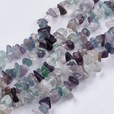 Natural Fluorite Stone Bead Strands X-G-R192-05-1