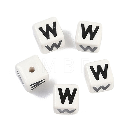 Porcelain Beads X1-PORC-R003-08W-1