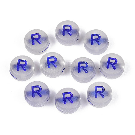 Luminous Frosted Acrylic Beads FACR-T008-02R-1