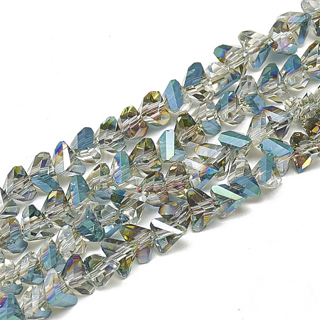 Electroplate Glass Beads Strands EGLA-Q103-A05-1