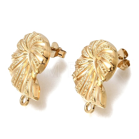 304 Stainless Steel Stud Earring Findings STAS-D391-04B-G-1
