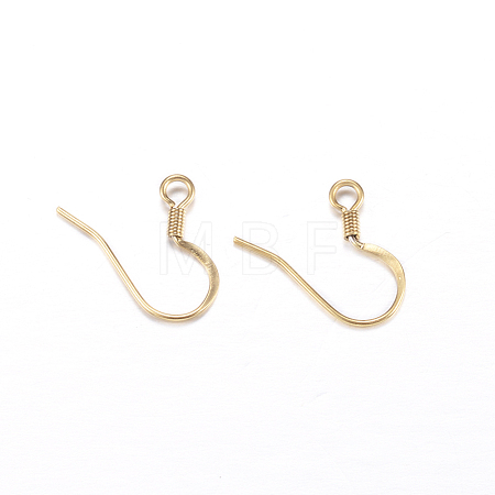 Ion Plating(IP) 304 Stainless Steel French Earring Hooks STAS-G130-57G-1