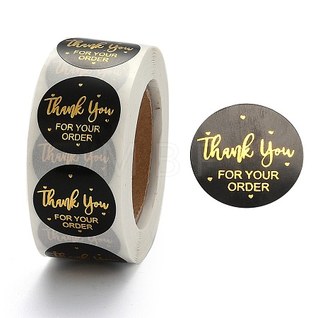 1 Inch Thank You Adhesive Label Stickers DIY-J002-C02-1