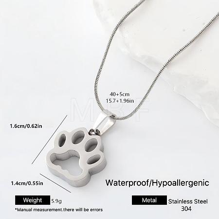 304 Stainless Steel Pendant Necklaces DT5242-1-1