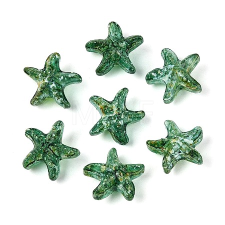 Picasso Transparent Glass Beads SEED-N012-02B-1