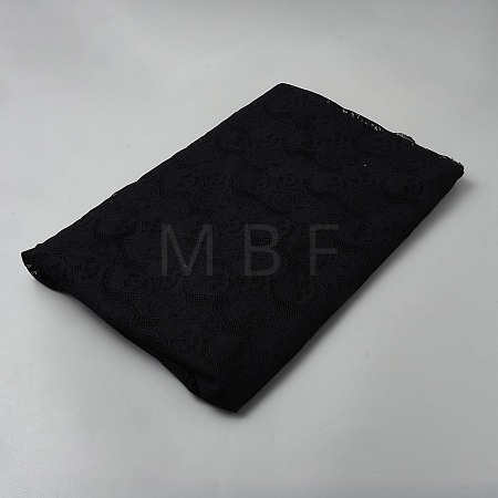 Polyester Skull Fabric DIY-WH0504-953A-1