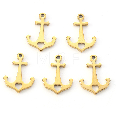 PVD Vacuum Plating 304 Stainless Steel Charms STAS-N092-100G-1