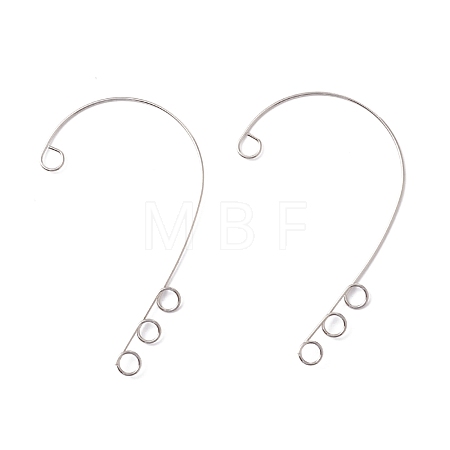 Tarnish Resistant 316 Stainless Steel Ear Cuff Findings STAS-H148-01P-1