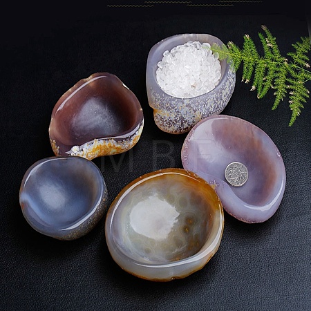 Natural Agate Charging Bowl for Cleansing PW-WG25657-01-1