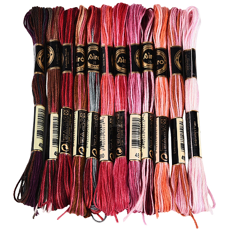 6-Ply Polyester Embroidery Floss OCOR-WH20074-15L-1