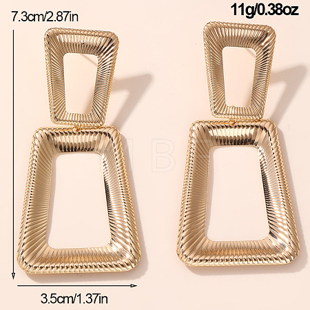 Iron Dangle Stud Earrings for Women WGA52C2-05-1