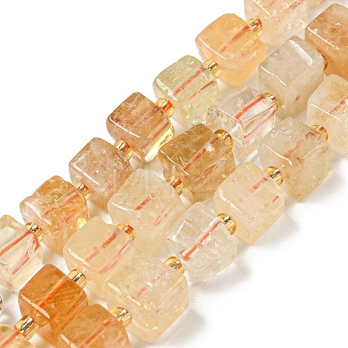 Natural Citrine Beads Beads Strands G-G053-B09-01B-1