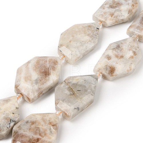 Natural Sunstone Beads Strands G-P548-A03-01-1