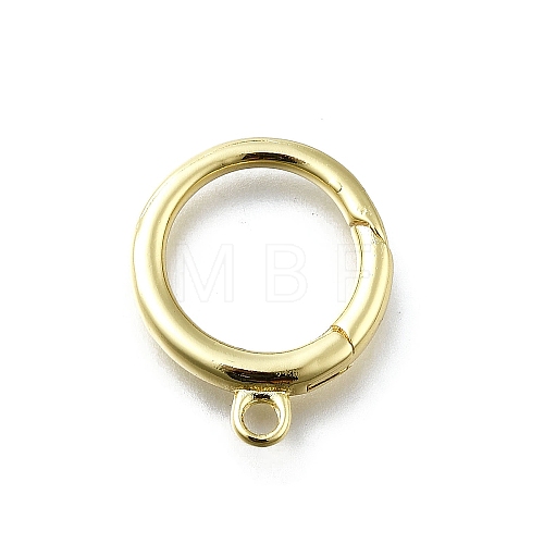 Brass Spring Gate Rings KK-K400-07G-1