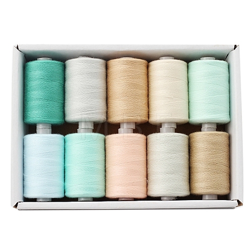 10 Colors Polyester Sewing Thread PW-WG34EA6-14-1