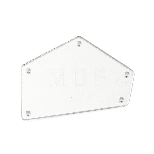 Translucent Acrylic Connector Charms MACR-G065-10A-02-1