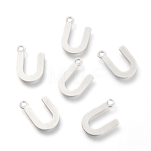 Non-Tarnish 201 Stainless Steel Charms STAS-C021-06P-U-1