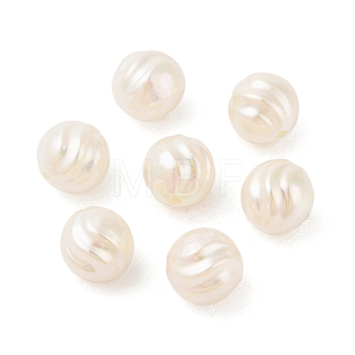 Plated UV ABS Plastic Beads OACR-B026-05-1