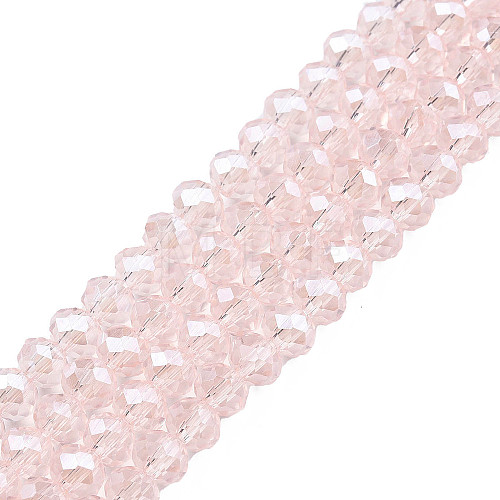 Electroplate Glass Beads Strands EGLA-A034-T6mm-A25-1