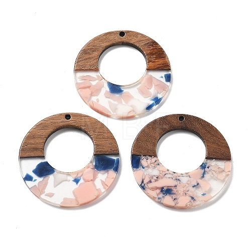 Resin and Walnut Pendants FIND-R051-13E-1