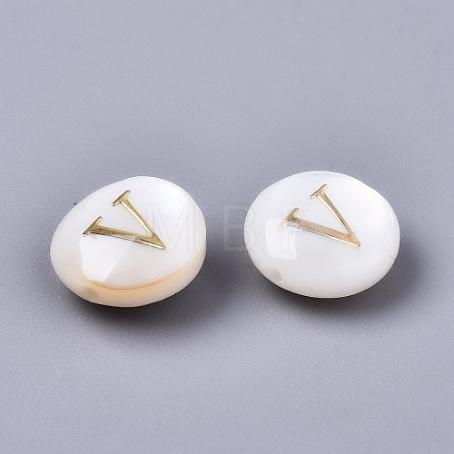 Natural Freshwater Shell Beads SHEL-S266-12V-1