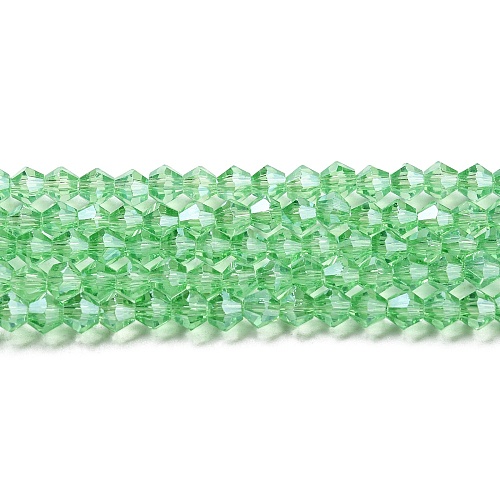 Transparent Electroplate Glass Beads Strands EGLA-A039-T3mm-A24-1